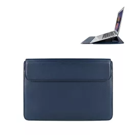   DEVIA tok fekvő, bőr hatású LAPTOP/NOTEBOOK/TABLET (univerzális, asztali tartó, ultravékony, 13.3" méret) SÖTÉTKÉK