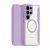 DUX DUCIS SKIN X PRO tok álló, bőr hatású (FLIP, oldalra nyíló, RFID, MagSafe) LILA