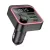 HOCO E85 bluetooth FM transmitter autós töltő 2 USB+Type-C aljzat (v5.4, 20W, gyorstöltő, LED kijelző) FEKETE