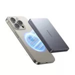 JOYROOM JR-PBM08 PRO vésztöltő Type-C aljzat (10000mAh, 25W, PD gyorstöltő, LED jelzés) SZÜRKE
