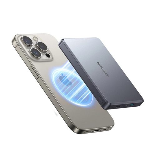JOYROOM JR-PBM08 PRO vésztöltő Type-C aljzat (10000mAh, 25W, PD gyorstöltő, LED jelzés) SZÜRKE