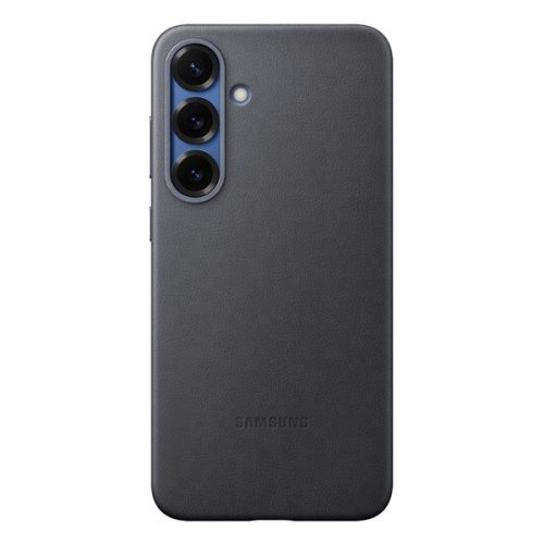 SAMSUNG műanyag telefonvédő (ECO vegán bőr hátlap) FEKETE