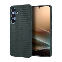   SPIGEN LIQUID AIR szilikon telefonvédő (ütésállóság, légpárnás sarok, rombusz) SÖTÉTZÖLD