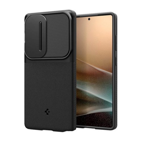 SPIGEN OPTIK ARMOR szilikon telefonvédő (kameravédő) FEKETE