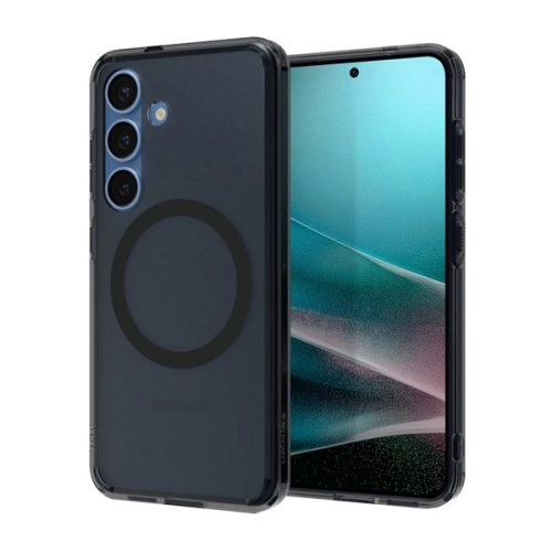 SPIGEN ULTRA HYBRID MAG műanyag telefonvédő (ütésállóság, légpárnás keret, matt, MagSafe) FEKETE