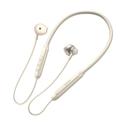 JOYROOM bluetooth fülhallgató SZTEREO (V5.4, nyakba akasztható, mikrofon, IP54 vízálló, SPORT) KRÉM / FEHÉR