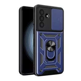   Defender szilikon telefonvédő (ütésállóság, tartógyűrű, kameravédő) SÖTÉTKÉK