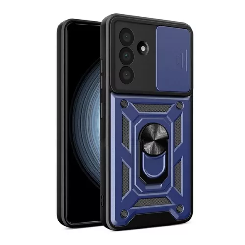 Defender szilikon telefonvédő (ütésállóság, tartógyűrű, kameravédő) SÖTÉTKÉK