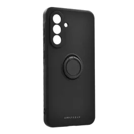   ROAR AMBER szilikon telefonvédő (tartógyűrű, mágneses, kameravédő) FEKETE