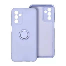   Szilikon telefonvédő (tartógyűrű, mikrofiber plüss belső, mágneses, kameravédő) LILA