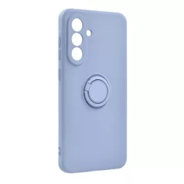   Szilikon telefonvédő (tartógyűrű, mikrofiber plüss belső, mágneses, kameravédő) LILA
