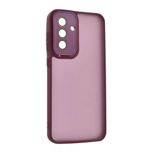 Szilikon telefonvédő (ütésállóság, akril hátlap, kameravédő) LILA