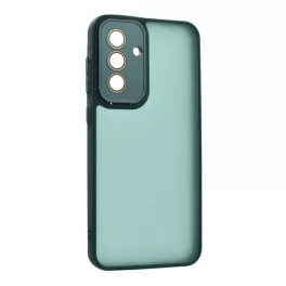   Szilikon telefonvédő (ütésállóság, akril hátlap, kameravédő) SÖTÉTZÖLD