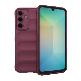   Szilikon telefonvédő (ütésállóság, kameravédő, 3D) BORDÓ