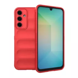  Szilikon telefonvédő (ütésállóság, kameravédő, 3D) PIROS