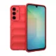 Szilikon telefonvédő (ütésállóság, kameravédő, 3D) PIROS