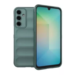   Szilikon telefonvédő (ütésállóság, kameravédő, 3D) SÖTÉTZÖLD
