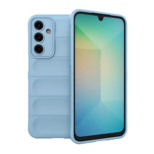 Szilikon telefonvédő (ütésállóság, kameravédő, 3D) VILÁGOSKÉK