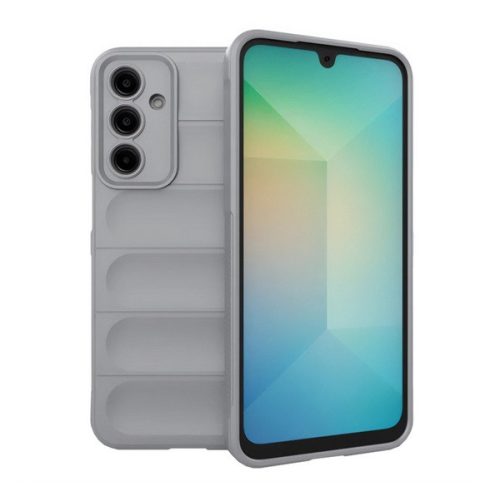 Szilikon telefonvédő (ütésállóság, kameravédő, 3D) VILÁGOSSZÜRKE