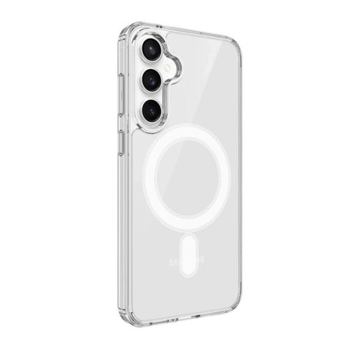 Szilikon telefonvédő (ütésállóság, légpárnás sarok, MagSafe) ÁTLÁTSZÓ
