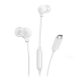 MOTOROLA EARBUDS 3C-s fülhallgató SZTEREO (Type-C, mikrofon, felvevő gomb) FEHÉR