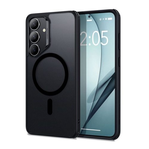 ESR CH HALOLOCK szilikon telefonvédő (ütésállóság, légpárnás sarok, MagSafe) FEKETE