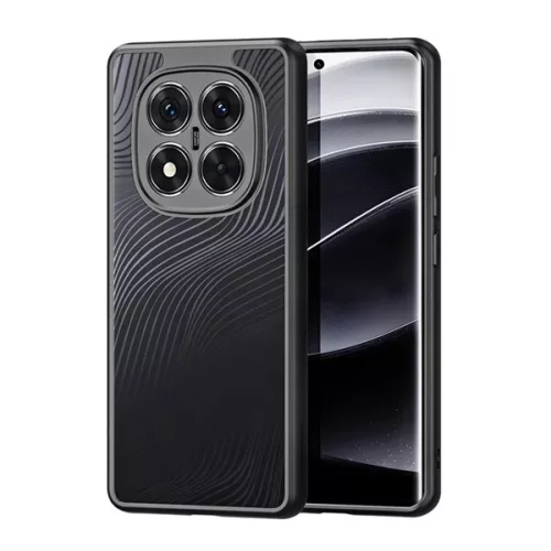 DUX DUCIS AIMO szilikon telefonvédő (ütésállóság, kameravédő, matt, hullám) FEKETE