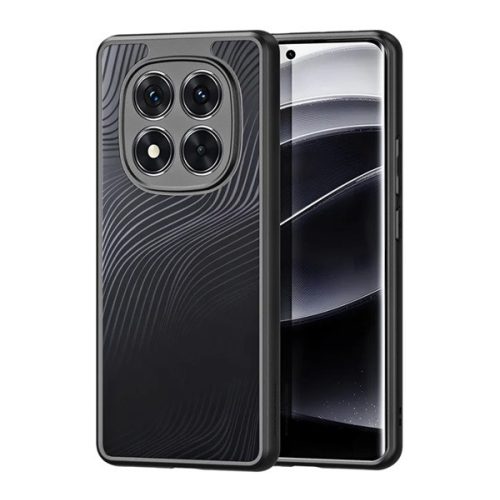DUX DUCIS AIMO szilikon telefonvédő (ütésállóság, kameravédő, matt, hullám) FEKETE