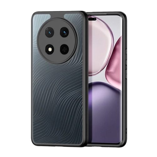 DUX DUCIS AIMO szilikon telefonvédő (ütésállóság, kameravédő, matt, hullám) FEKETE