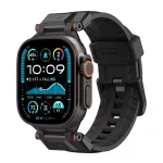 SPIGEN DURAPRO ARMOR pótszíj (egyedi méret, nagy, szilikon, állítható, fém csat) FEKETE