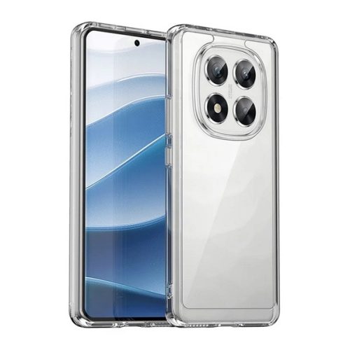 Szilikon telefonvédő (ütésállóság, átlátszó hátlap) ÁTLÁTSZÓ