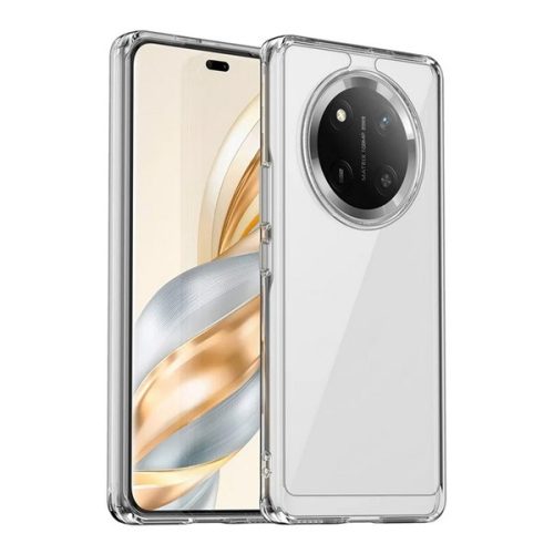Szilikon telefonvédő (ütésállóság, átlátszó hátlap) ÁTLÁTSZÓ