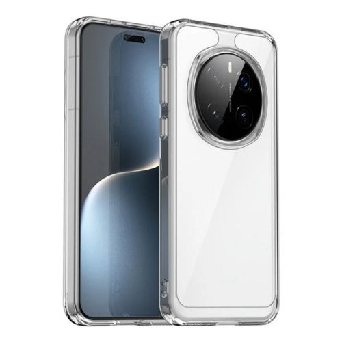 Szilikon telefonvédő (ütésállóság, átlátszó hátlap) ÁTLÁTSZÓ