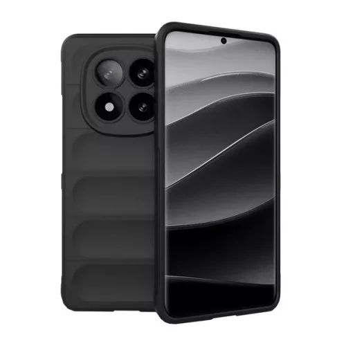Szilikon telefonvédő (ütésállóság, kameravédő, 3D) FEKETE