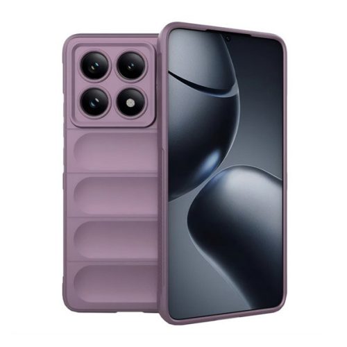 Szilikon telefonvédő (ütésállóság, kameravédő, 3D) LILA