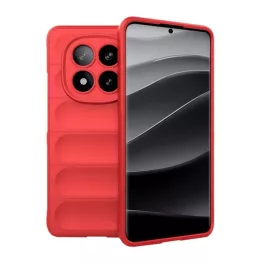   Szilikon telefonvédő (ütésállóság, kameravédő, 3D) PIROS