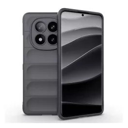   Szilikon telefonvédő (ütésállóság, kameravédő, 3D) SÖTÉTSZÜRKE