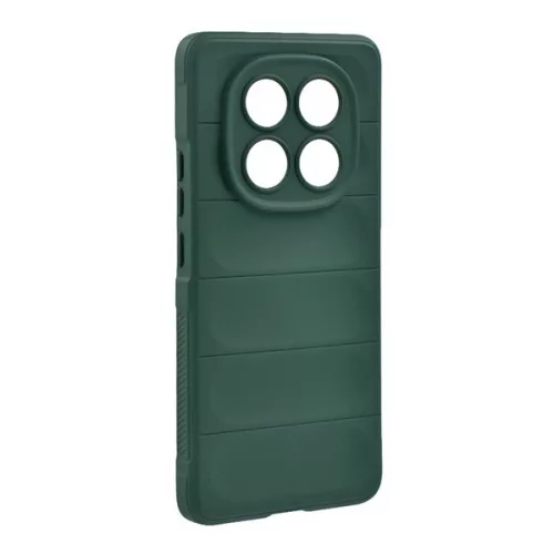 Szilikon telefonvédő (ütésállóság, kameravédő, 3D) SÖTÉTZÖLD