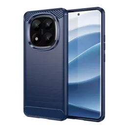   Szilikon telefonvédő (ütésállóság, légpárnás sarok, szálcsiszolt, karbon minta) SÖTÉTKÉK