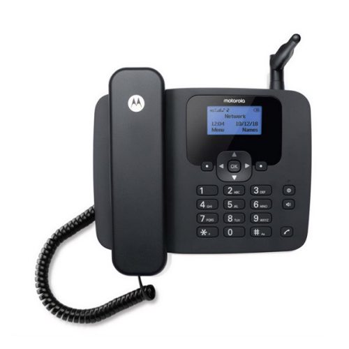 MOTOROLA FW410L telefon készülék (vezetékes, kijelző, 4G, Wifi hotspot, SIM foglalat) FEKETE