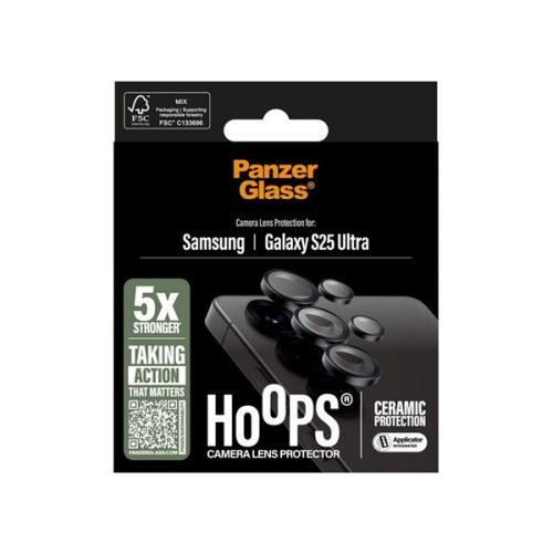 PANZERGLASS HOOPS CERAMIC kameravédő üveg (9H + segédkeret) ÁTLÁTSZÓ