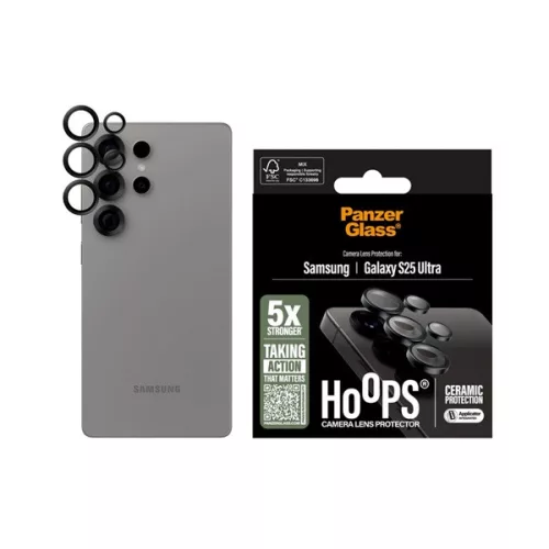 PANZERGLASS HOOPS CERAMIC kameravédő üveg (9H + segédkeret) ÁTLÁTSZÓ