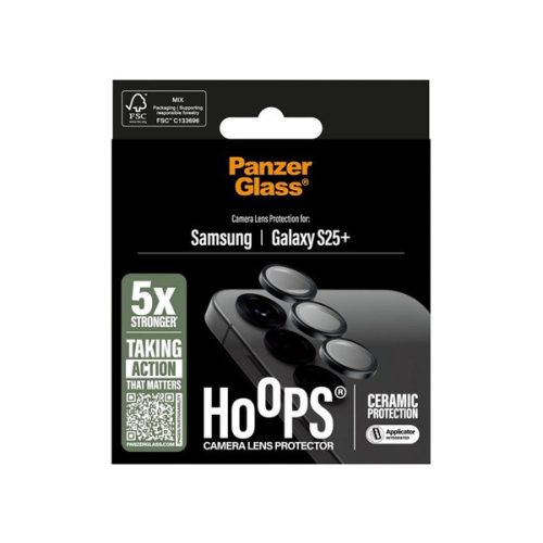 PANZERGLASS HOOPS CERAMIC kameravédő üveg (9H + segédkeret) ÁTLÁTSZÓ