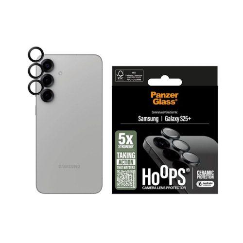 PANZERGLASS HOOPS CERAMIC kameravédő üveg (9H + segédkeret) ÁTLÁTSZÓ