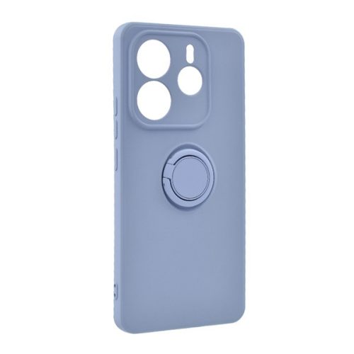 Szilikon telefonvédő (tartógyűrű, mikrofiber plüss belső, mágneses, kameravédő) LILA