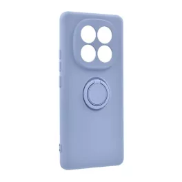   Szilikon telefonvédő (tartógyűrű, mikrofiber plüss belső, mágneses, kameravédő) LILA