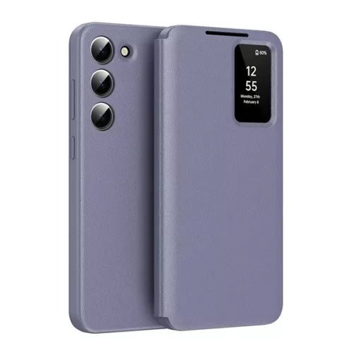 Tok álló (aktív FLIP, oldalra nyíló, Smart View Cover) LILA