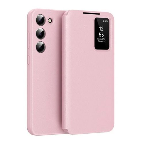 Tok álló (aktív FLIP, oldalra nyíló, Smart View Cover) RÓZSASZÍN