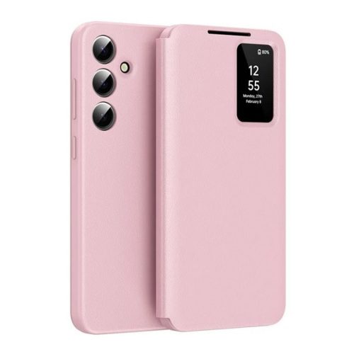 Tok álló (aktív FLIP, oldalra nyíló, Smart View Cover) RÓZSASZÍN