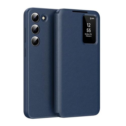 Tok álló (aktív FLIP, oldalra nyíló, Smart View Cover) SÖTÉTKÉK